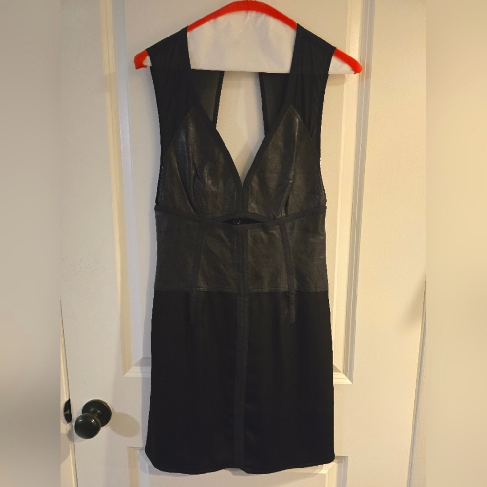 ALEXANDER WANG Black Leather Tank Dress (BNWT)